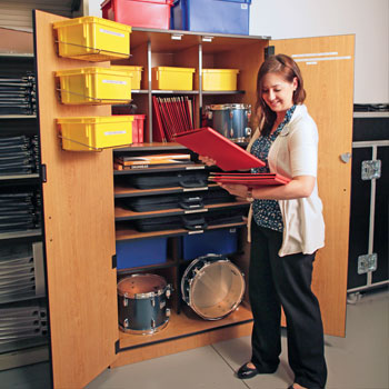 Organized, attractive and secure storage for instruments, robes/garments, supplies and more. Many cabinet sizes and configurations available.