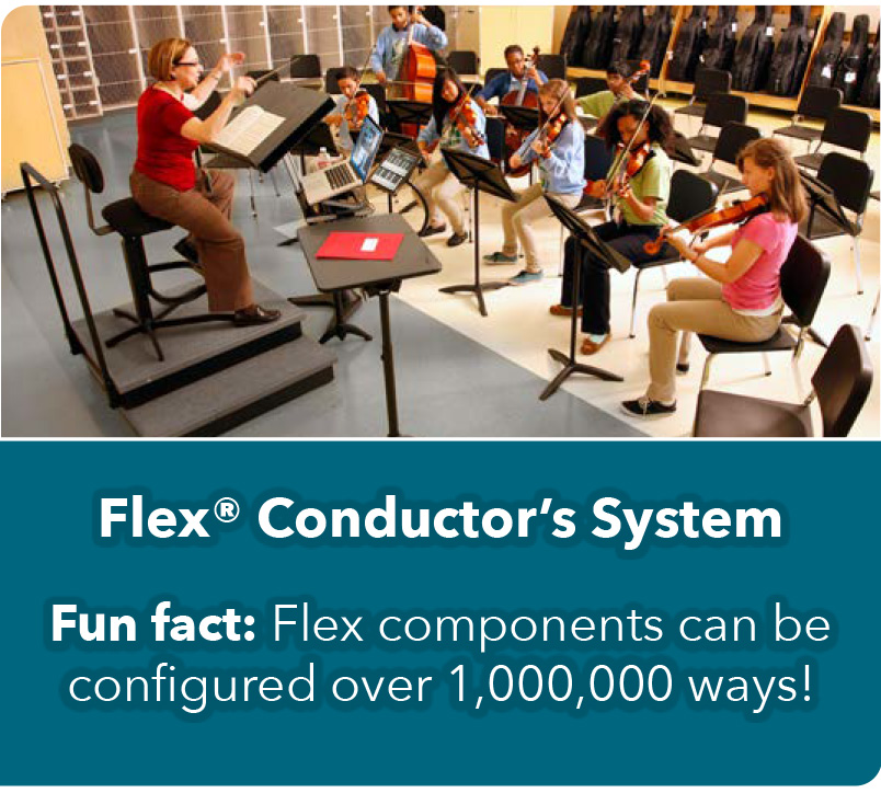 Flex® Conductor’s System. Fun fact: Flex components can be configured over 1,000,000 ways!